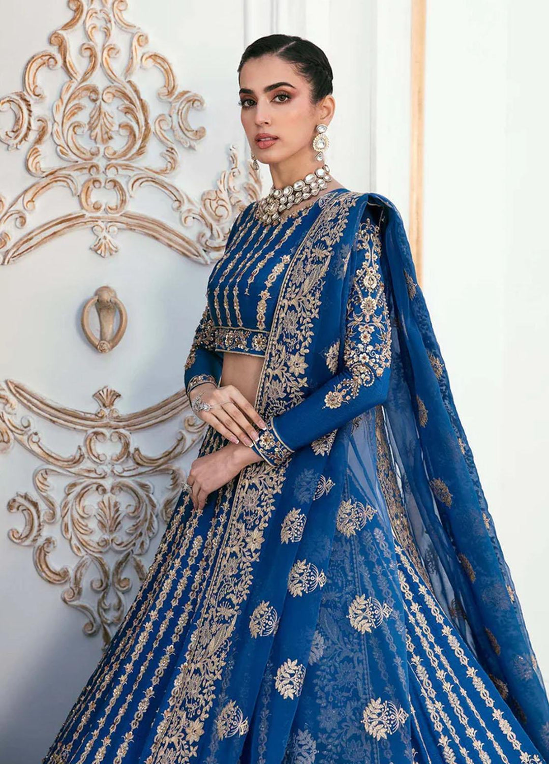 Sylvia By Akbar Aslam Embroidered Raw Silk Suits Unstitched 4 Piece AA23S 1452 Dyla - Wedding Collection