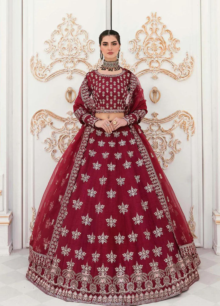 Sylvia By Akbar Aslam Embroidered Raw Silk Suits Unstitched 3 Piece AA23S 1454 Suhan - Wedding Collection