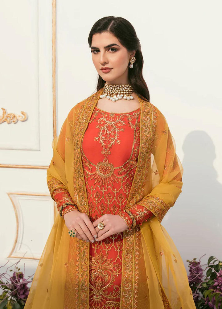 Sylvia By Akbar Aslam Embroidered Organza Suits Unstitched 4 Piece AA23S 1455 Zeane - Wedding Collection