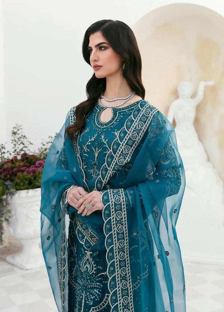 Sylvia By Akbar Aslam Embroidered Organza Suits Unstitched 4 Piece AA23S 1457 Lara - Wedding Collection