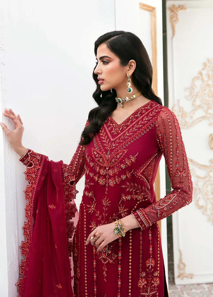 Sylvia By Akbar Aslam Embroidered Organza Suits Unstitched 4 Piece AA23S 1458 kaya - Wedding Collection