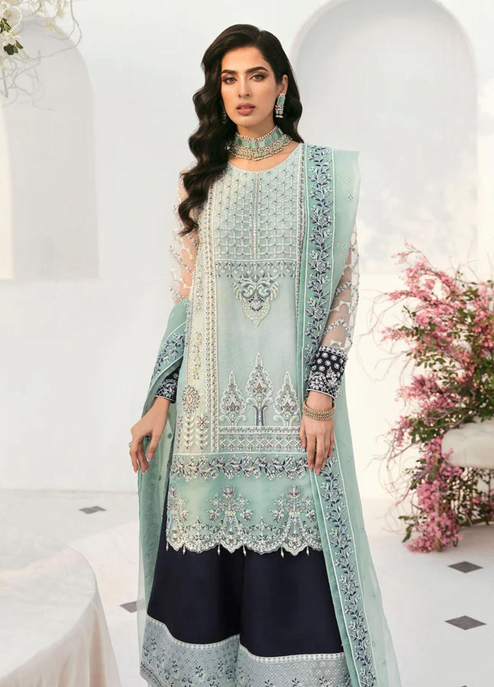 Sylvia By Akbar Aslam Embroidered Organza Suits Unstitched 4 Piece AA23S 1462 Yasen - Wedding Collection