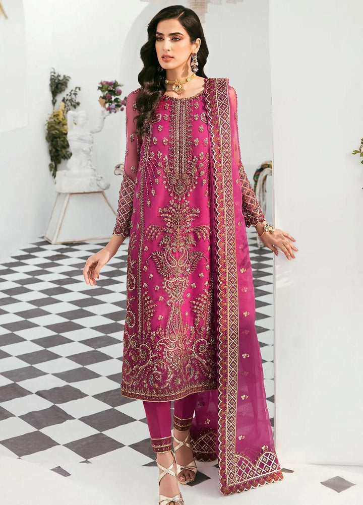 Sylvia By Akbar Aslam Embroidered Organza Suits Unstitched 4 Piece  Isla - Luxury Collection