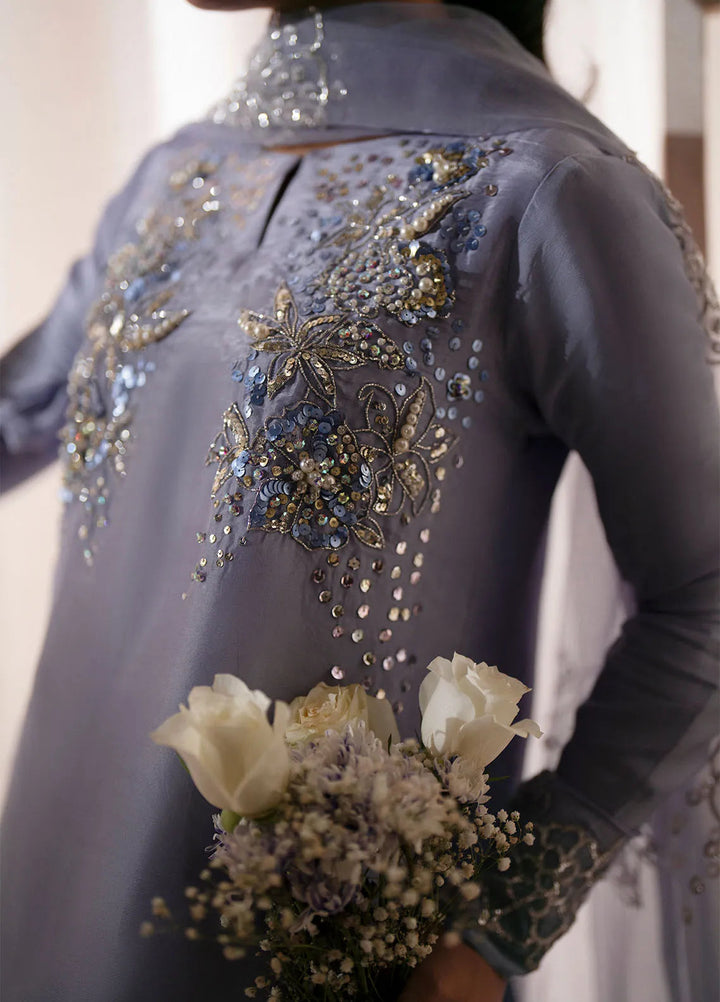 Symphony by AJR Pret Embroidered 3 Piece Suit Crimson