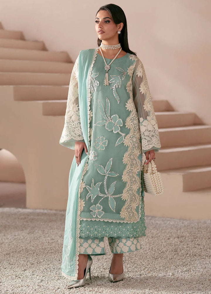 Symphony by AJR Pret Embroidered 3 Piece Suit Ember