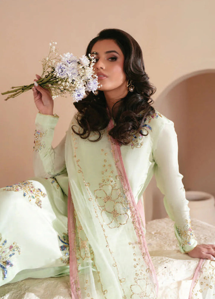 Symphony by AJR Pret Embroidered 3 Piece Suit Ethereal