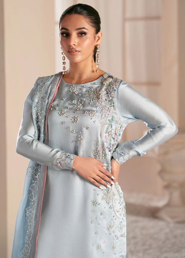 Symphony by AJR Pret Embroidered 3 Piece Suit Midnight Bloom