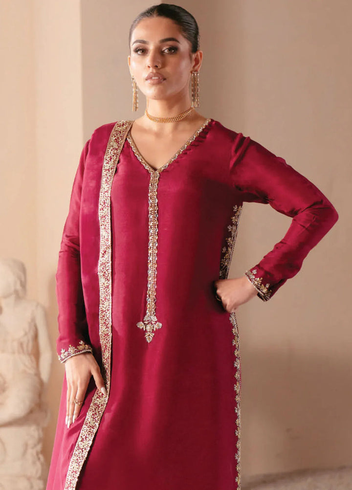 Symphony by AJR Pret Embroidered 3 Piece Suit Rebel Rose