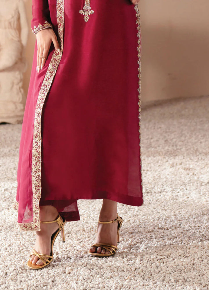 Symphony by AJR Pret Embroidered 3 Piece Suit Rebel Rose