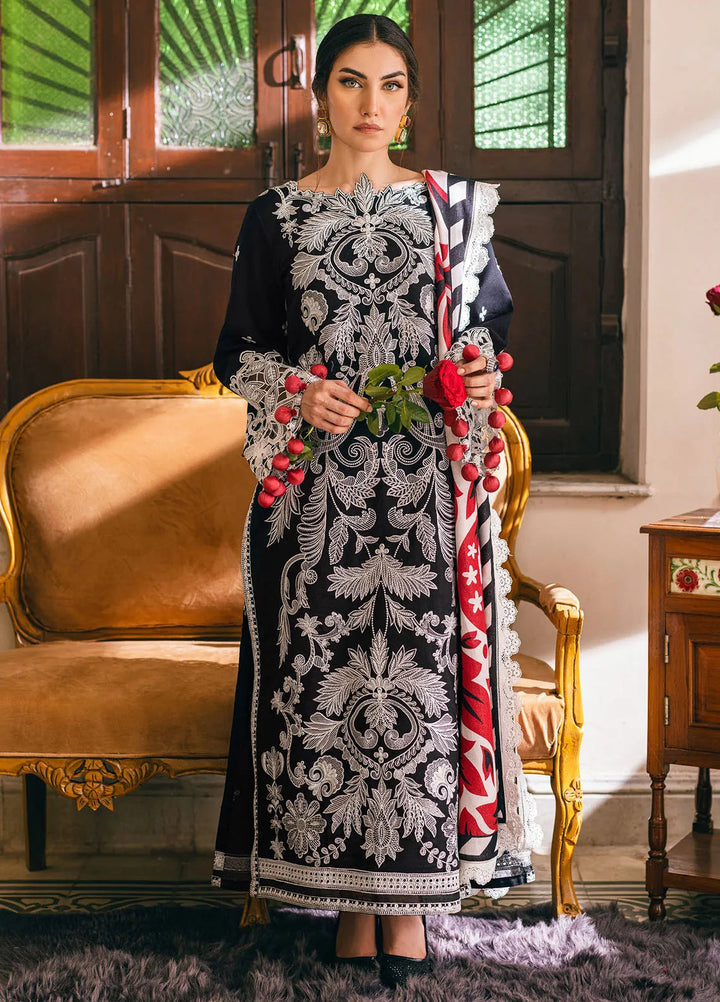 Symphony by Mushq Embroidered Karandi Suits Unstitched 3 Piece MQ24SP MW-KRN-03 Midnight Magic - Winter Collection