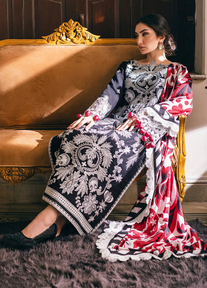 Symphony by Mushq Embroidered Karandi Suits Unstitched 3 Piece MQ24SP MW-KRN-03 Midnight Magic - Winter Collection