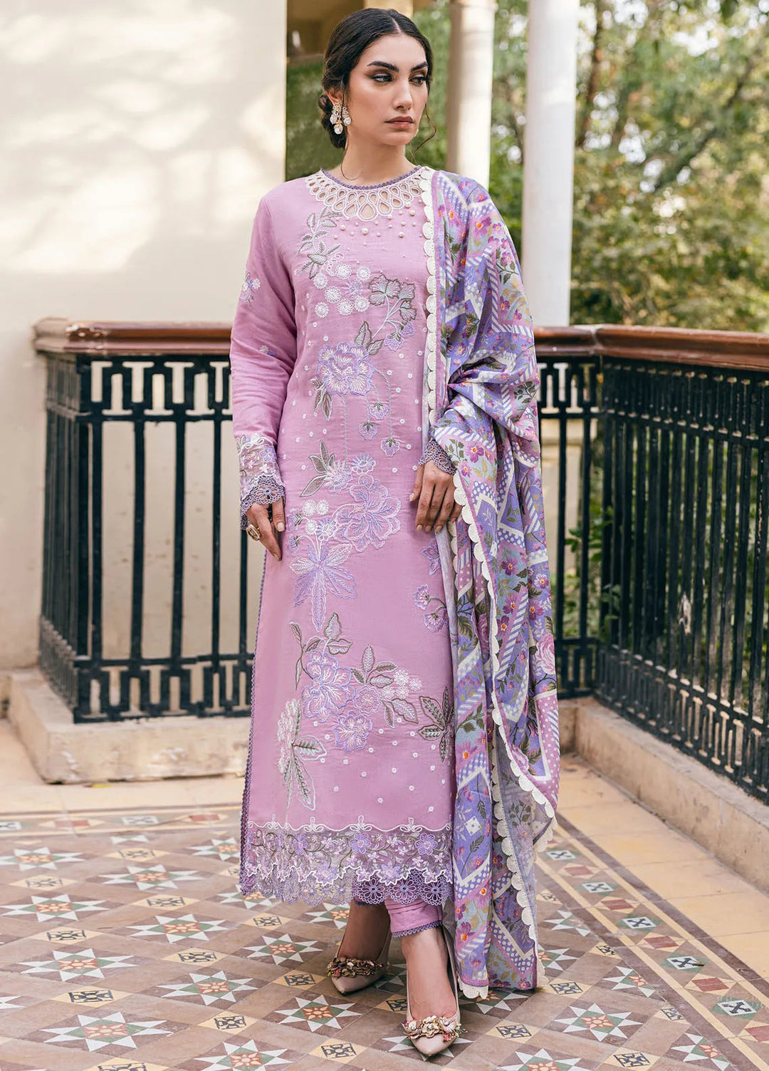 Symphony by Mushq Embroidered Karandi Suits Unstitched 3 Piece MQ24SP MW-KRN-05 Sable Shine - Winter Collection