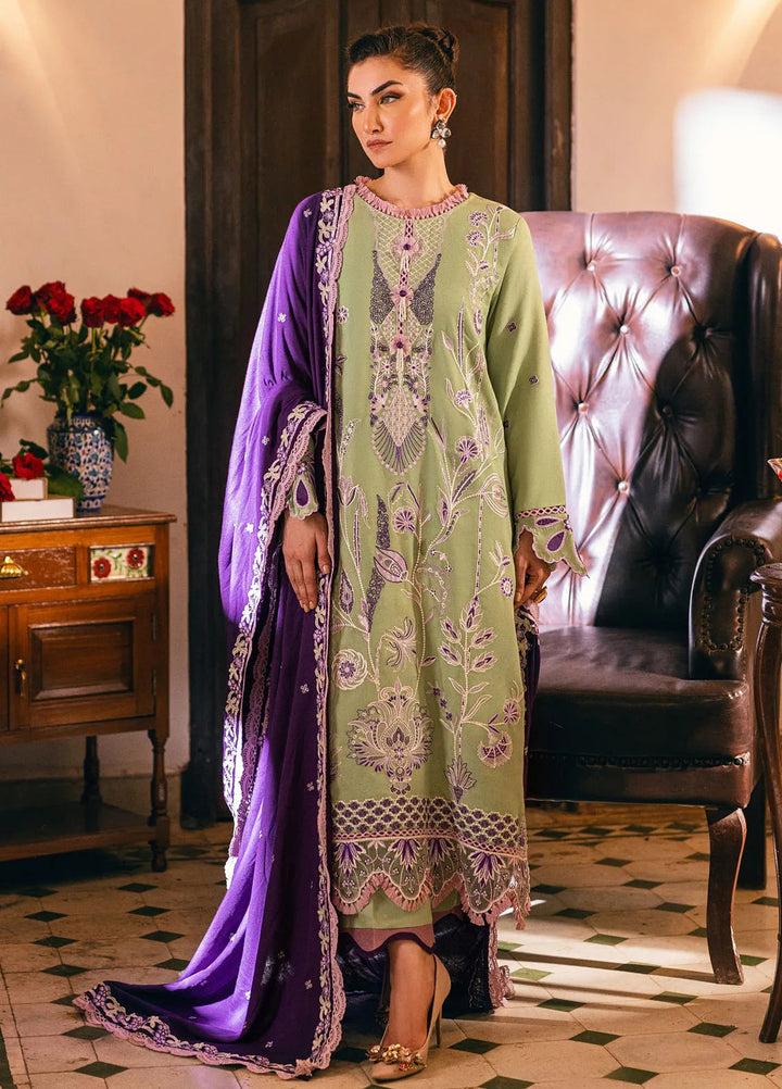 Symphony by Mushq Embroidered Karandi Suits Unstitched 3 Piece MQ24SP MW-KRN-07 Sparkling Noir - Winter Collection
