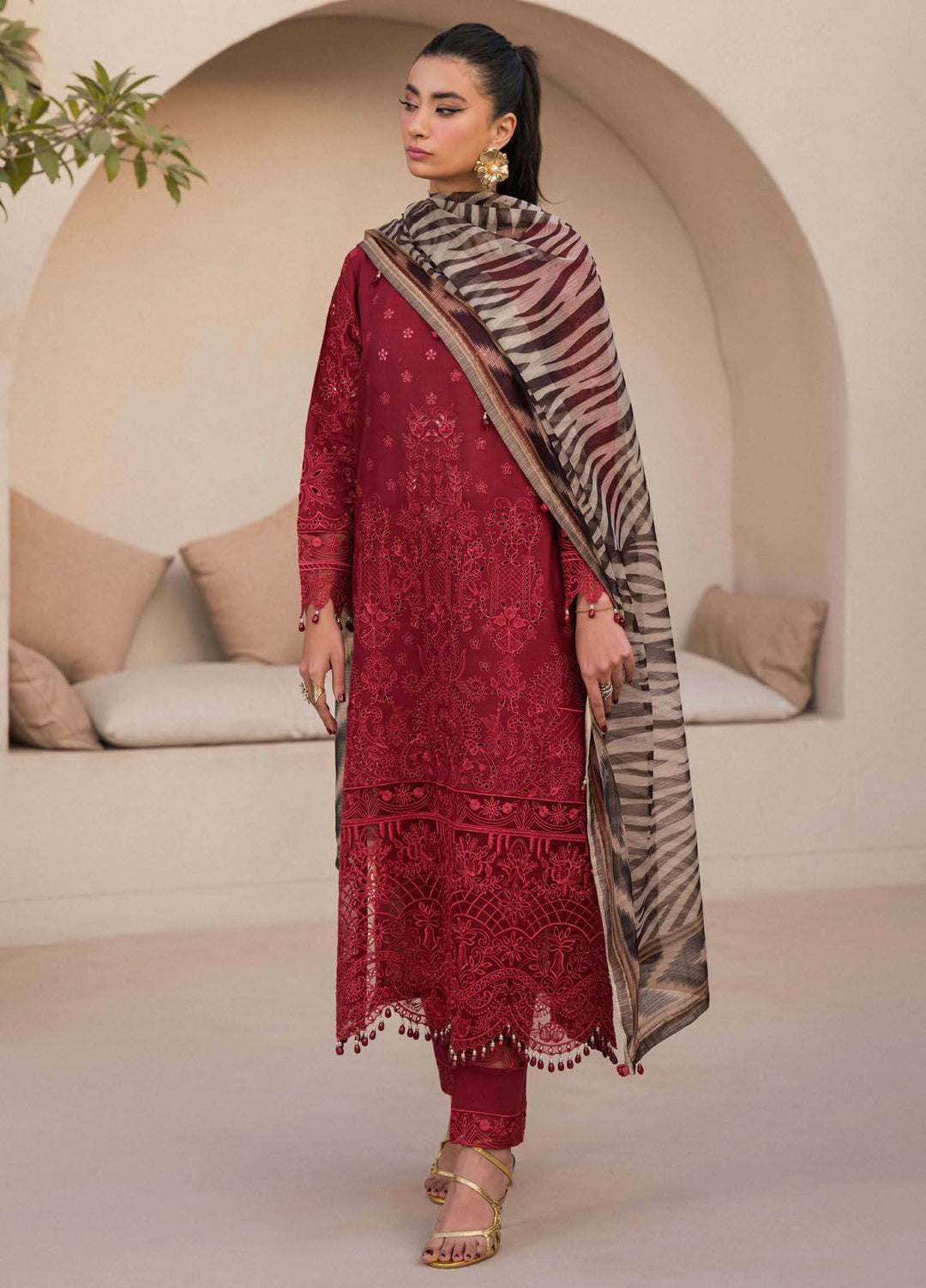 Symphony by Neeshay Embroidered Lawn Suits Unstitched 3 Piece NSH24S Cadence - Summer Collection