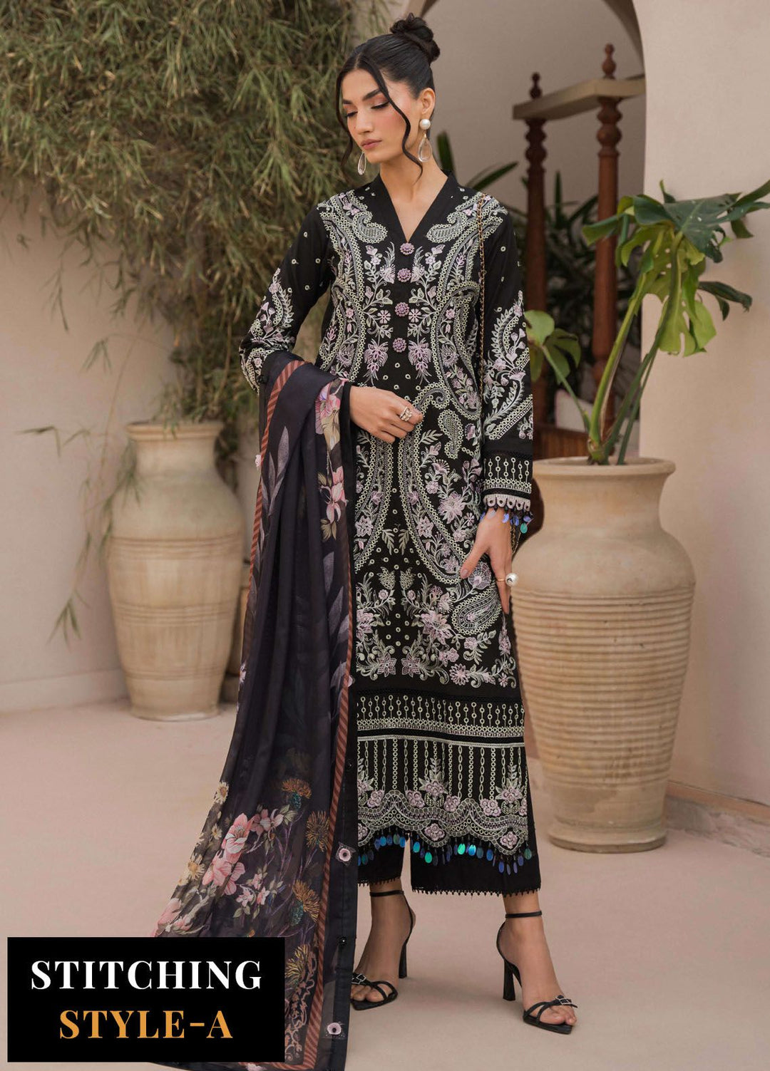 Symphony by Neeshay Embroidered Lawn Suits Unstitched 3 Piece NSH24S Celestial - Summer Collection