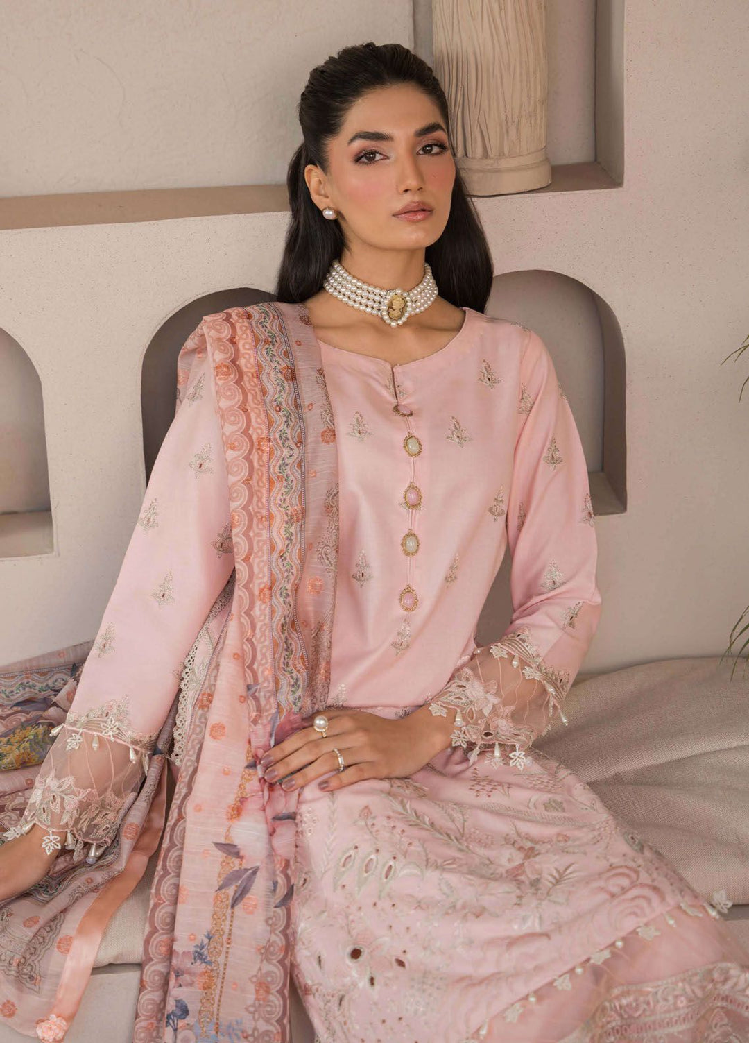Symphony by Neeshay Embroidered Lawn Suits Unstitched 3 Piece NSH24S Lullaby - Summer Collection