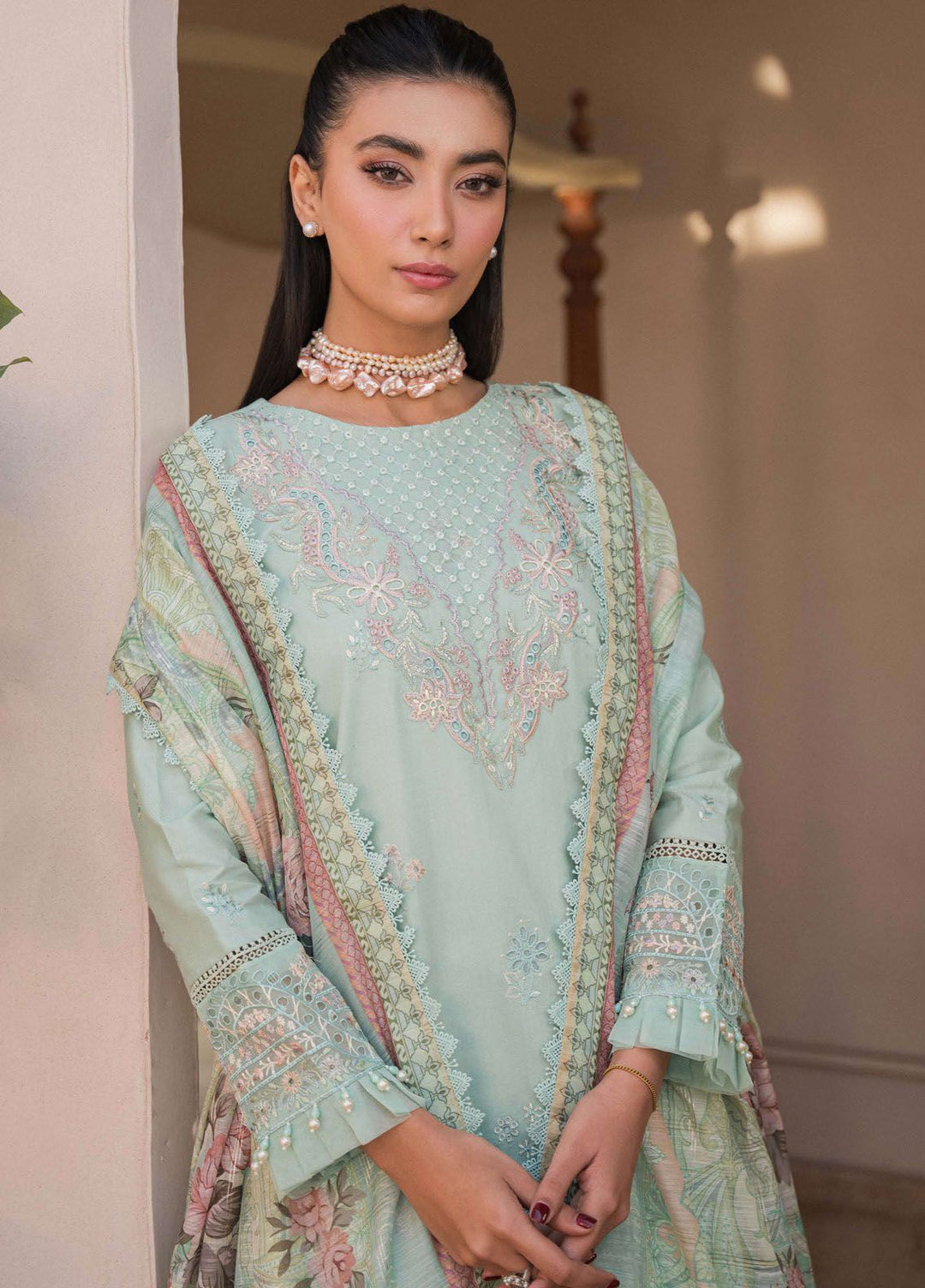 Symphony by Neeshay Embroidered Lawn Suits Unstitched 3 Piece NSH24S Melody - Summer Collection
