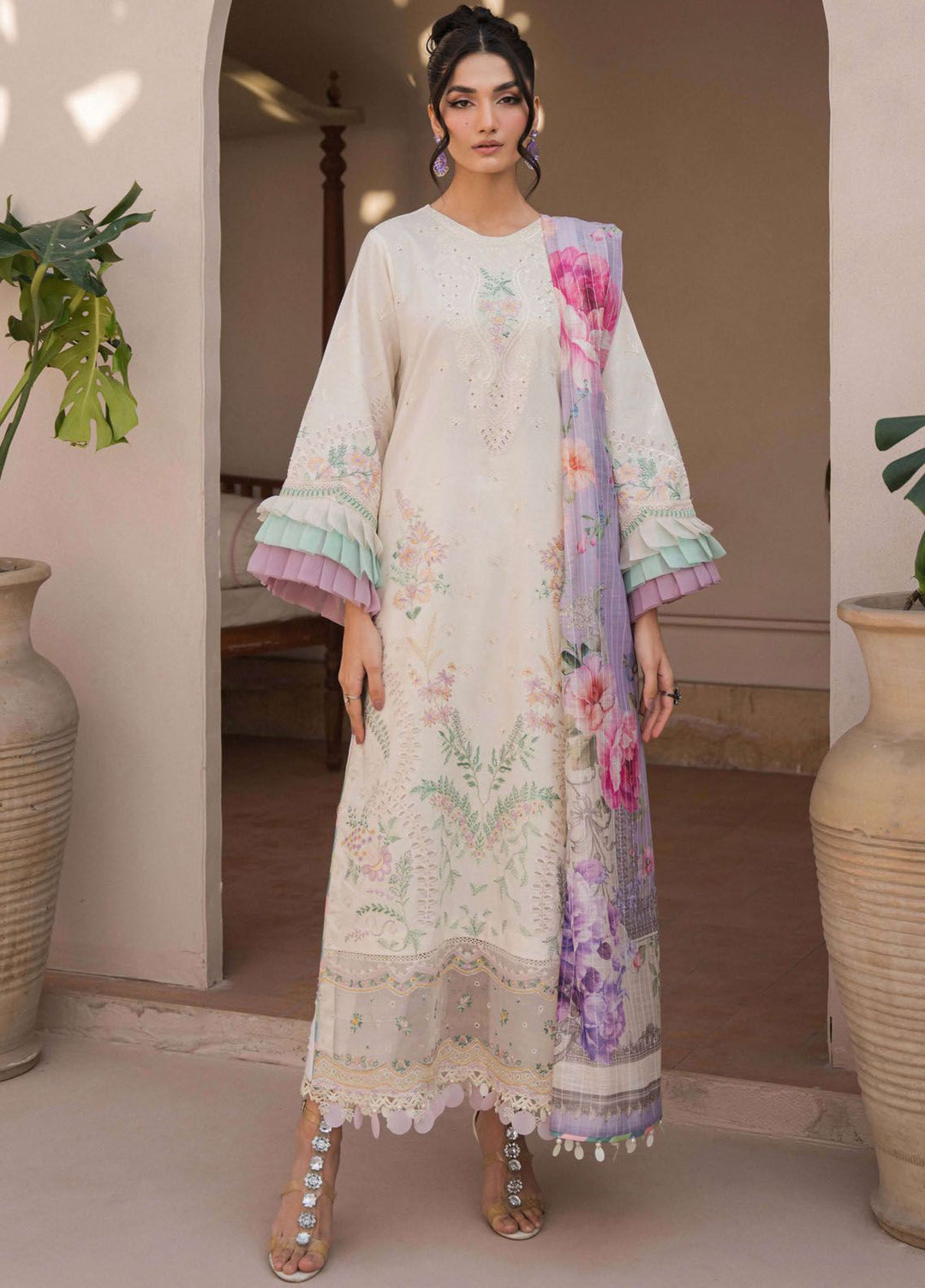 Symphony by Neeshay Embroidered Lawn Suits Unstitched 3 Piece NSH24S Opus - Summer Collection