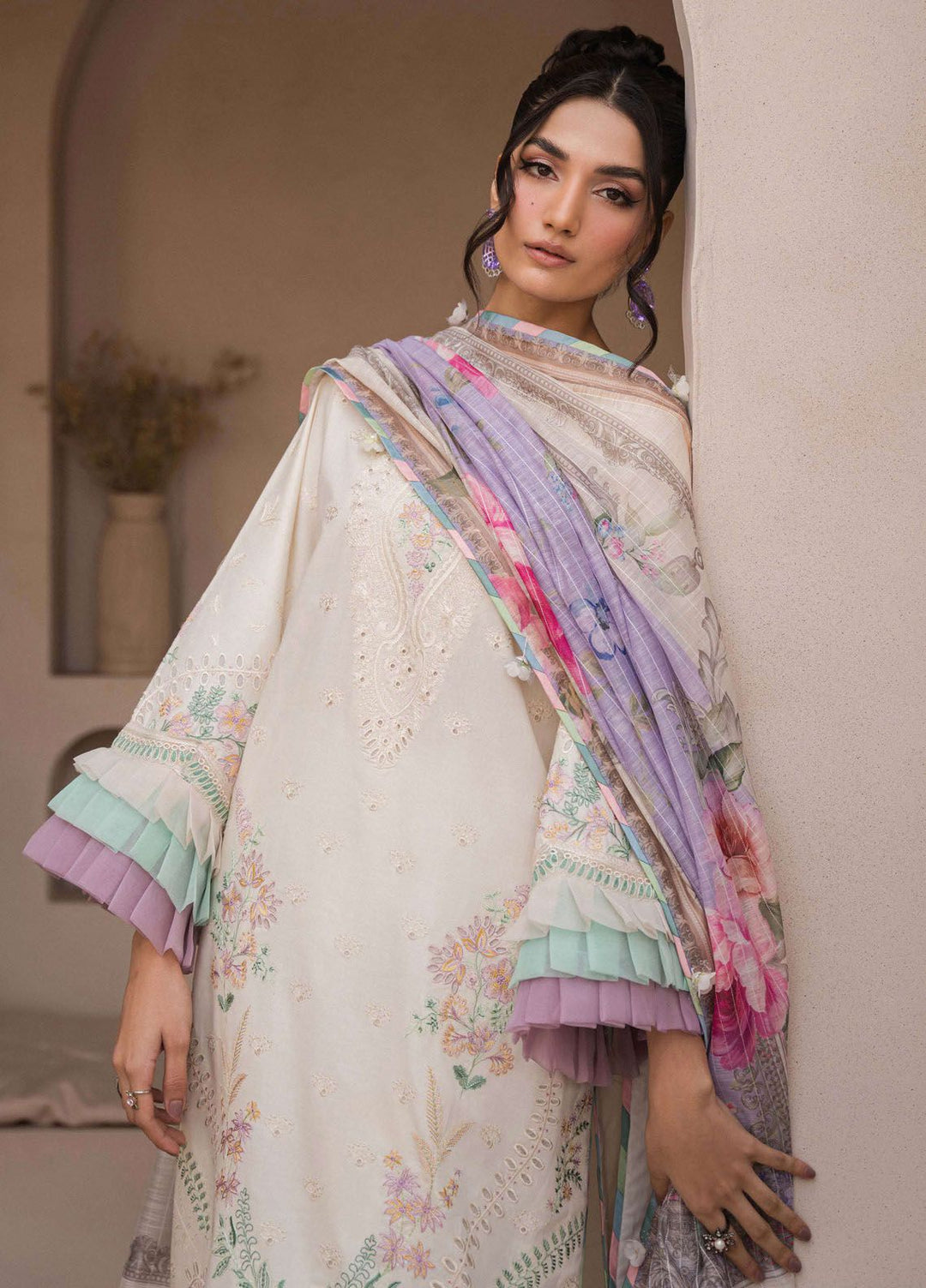 Symphony by Neeshay Embroidered Lawn Suits Unstitched 3 Piece NSH24S Opus - Summer Collection