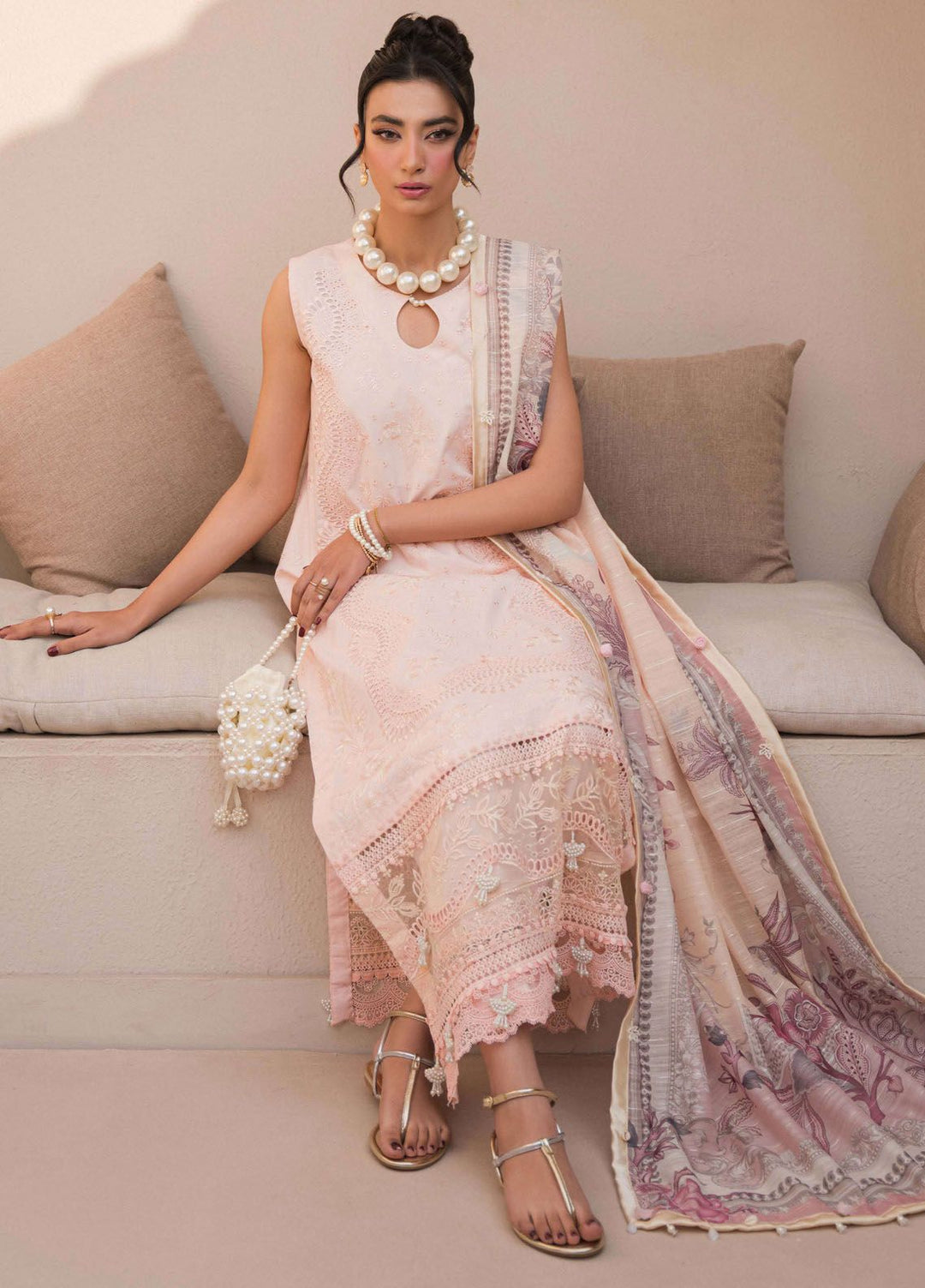 Symphony by Neeshay Embroidered Lawn Suits Unstitched 3 Piece NSH24S Whispers - Summer Collection