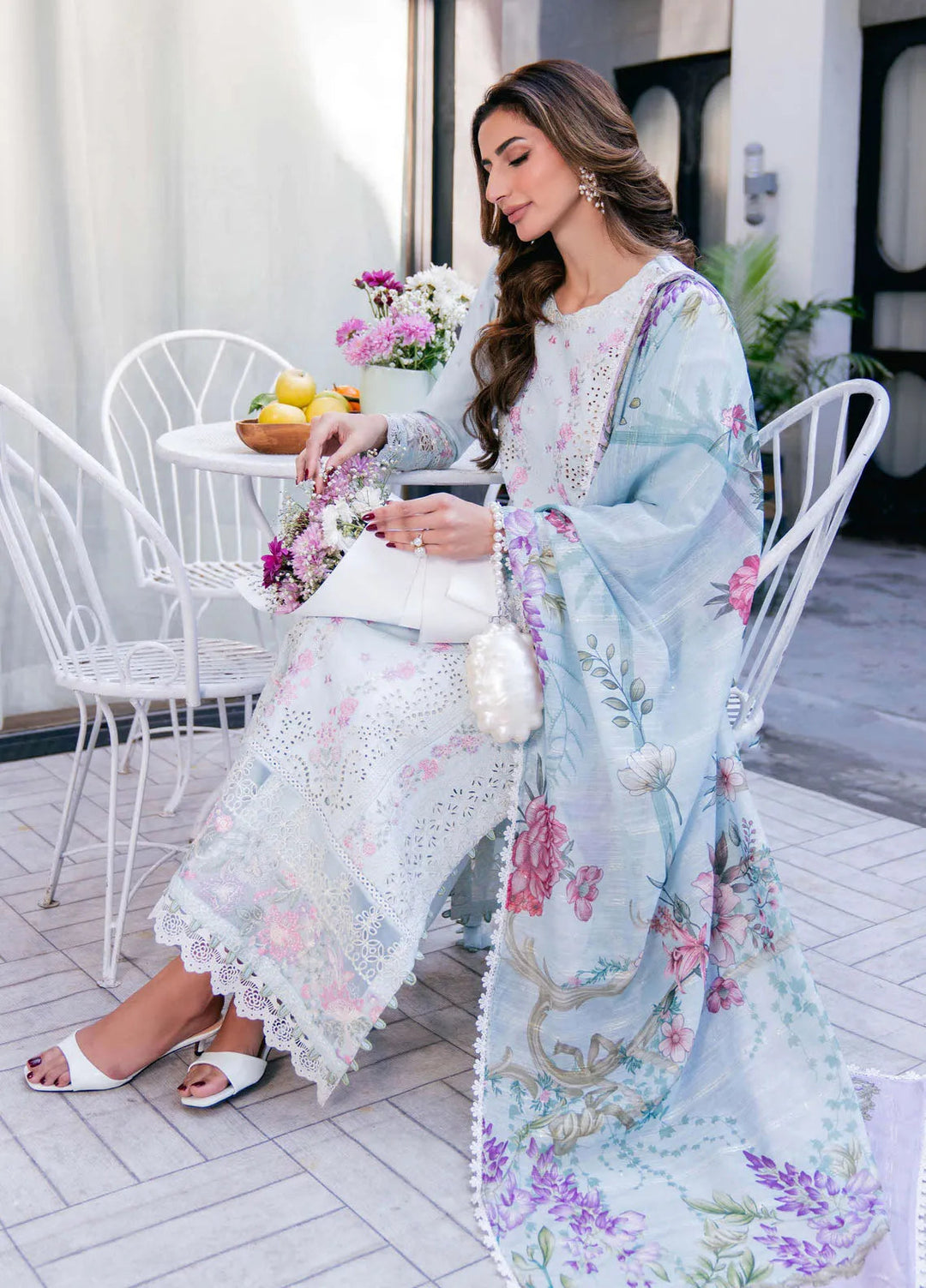Symphony by Neeshay Embroidered Lawn Suits Unstitched 3 Piece NSH25S Aurelia - Summer Collection