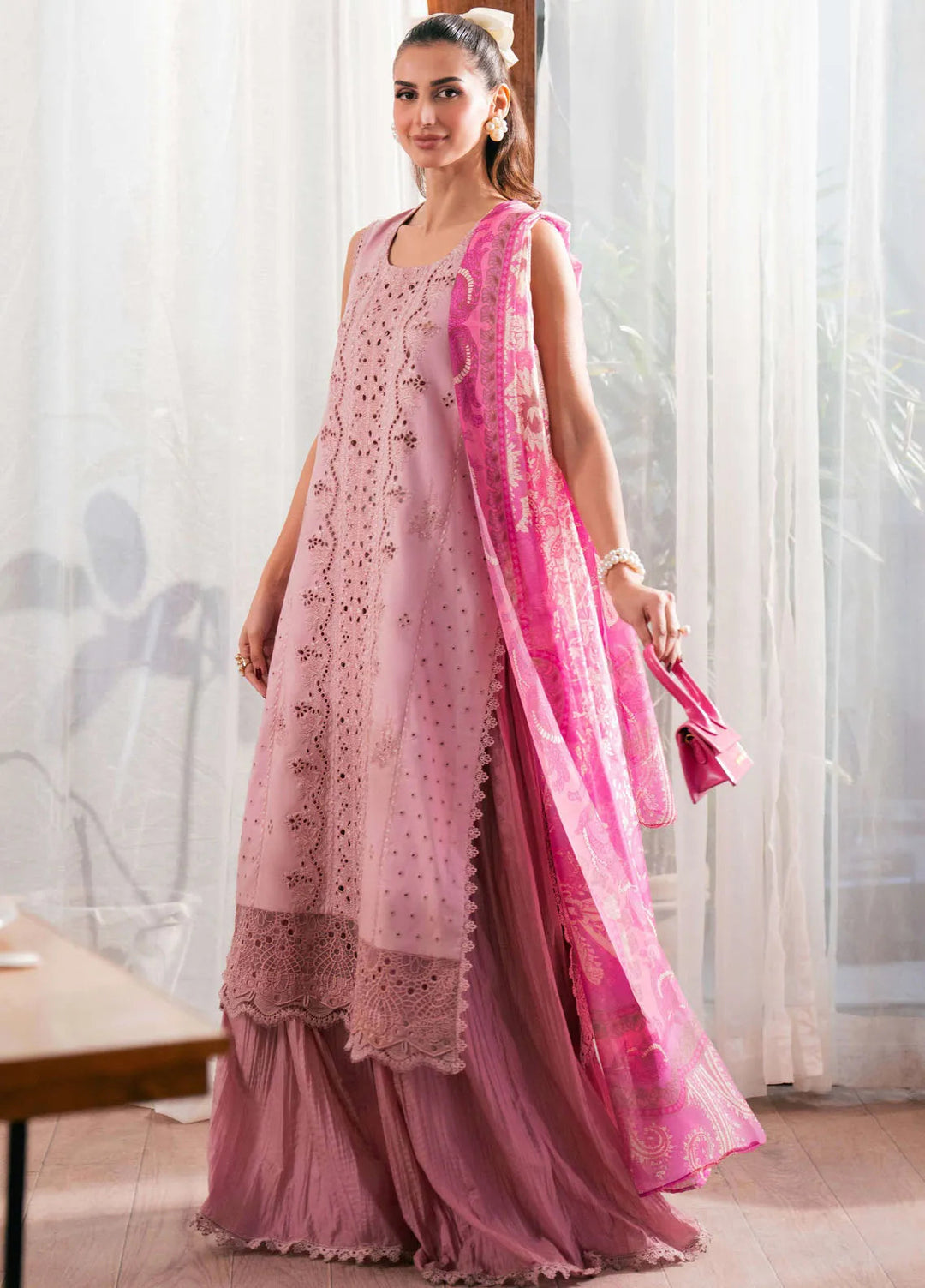 Symphony by Neeshay Embroidered Lawn Suits Unstitched 3 Piece NSH25S Dahlia - Summer Collection