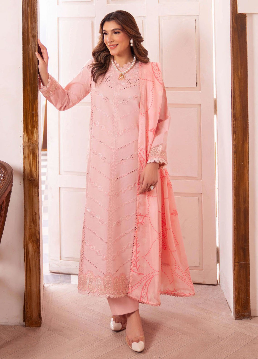 Symphony by Neeshay Embroidered Lawn Suits Unstitched 3 Piece NSH25SLL Glint - Summer Collection