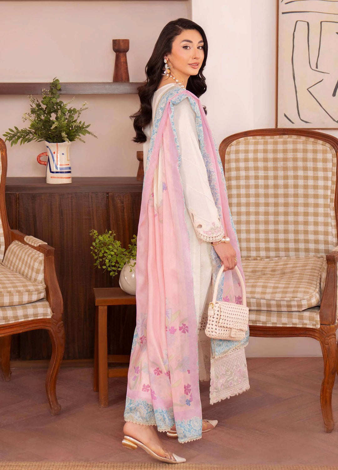 Symphony by Neeshay Embroidered Lawn Suits Unstitched 3 Piece NSH25SLL Lumen - Summer Collection