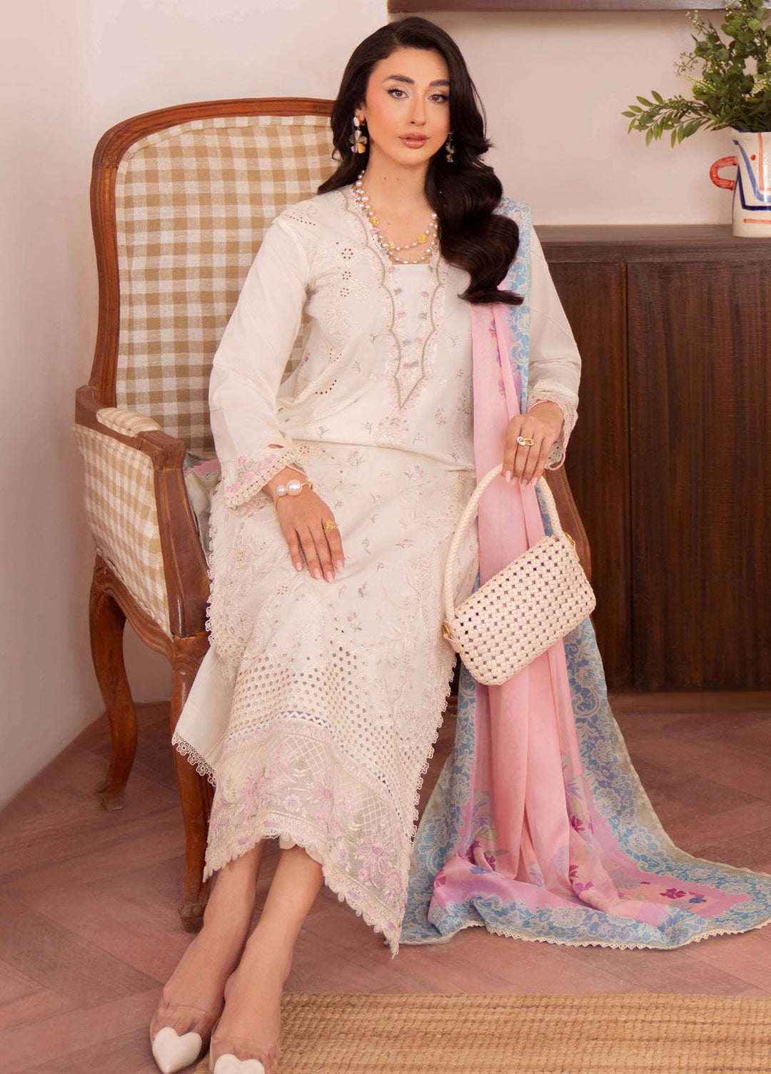 Symphony by Neeshay Embroidered Lawn Suits Unstitched 3 Piece NSH25SLL Lumen - Summer Collection