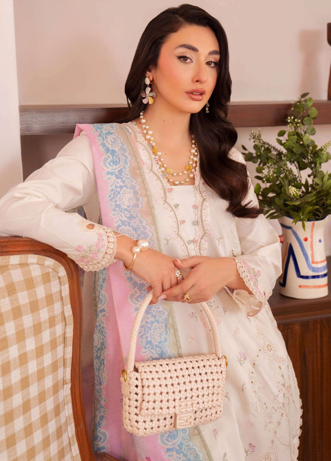 Symphony by Neeshay Embroidered Lawn Suits Unstitched 3 Piece NSH25SLL Lumen - Summer Collection