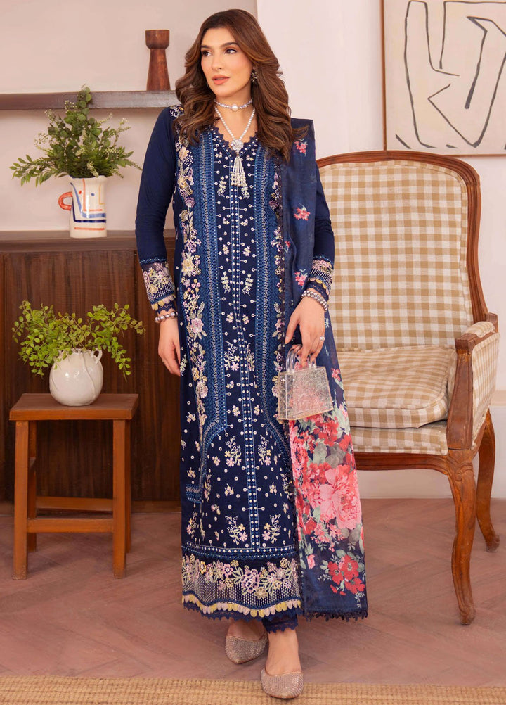 Symphony by Neeshay Embroidered Lawn Suits Unstitched 3 Piece NSH25SLL Vesper - Summer Collection