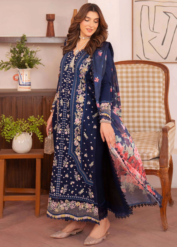 Symphony by Neeshay Embroidered Lawn Suits Unstitched 3 Piece NSH25SLL Vesper - Summer Collection