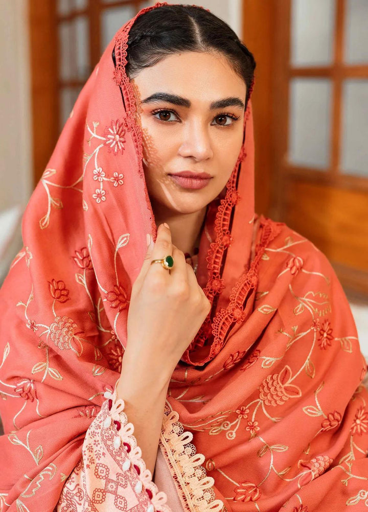 Taabeer By Seran Embroidered Karandi Suits Unstitched 3 Piece SRN23T Aabroo - Luxury Collection