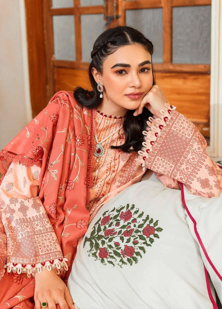 Taabeer By Seran Embroidered Karandi Suits Unstitched 3 Piece SRN23T Aabroo - Luxury Collection