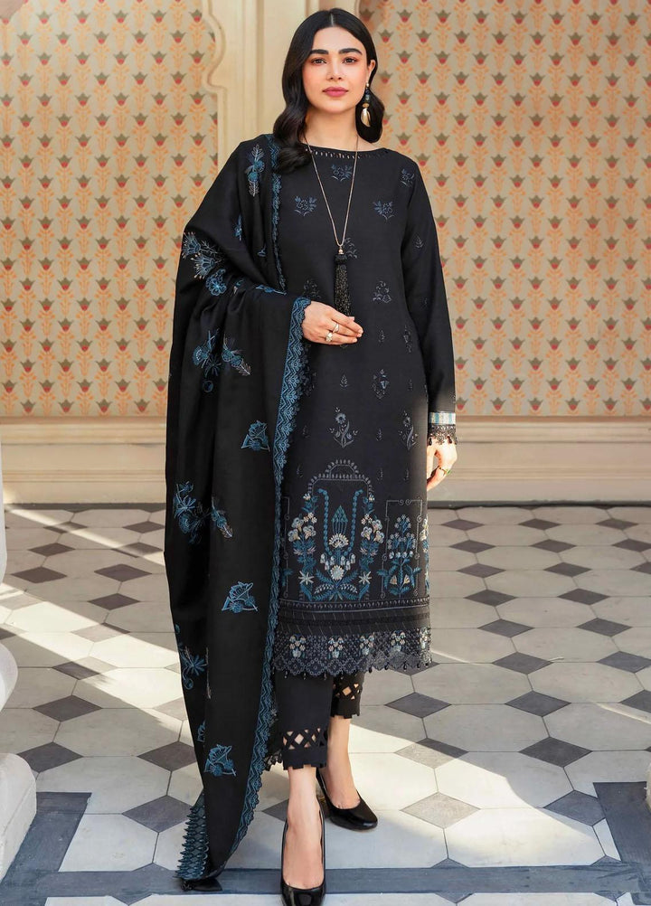 Taabeer By Seran Embroidered Khaddar Suits Unstitched 3 Piece SRN23T Ulfat - Luxury Collection