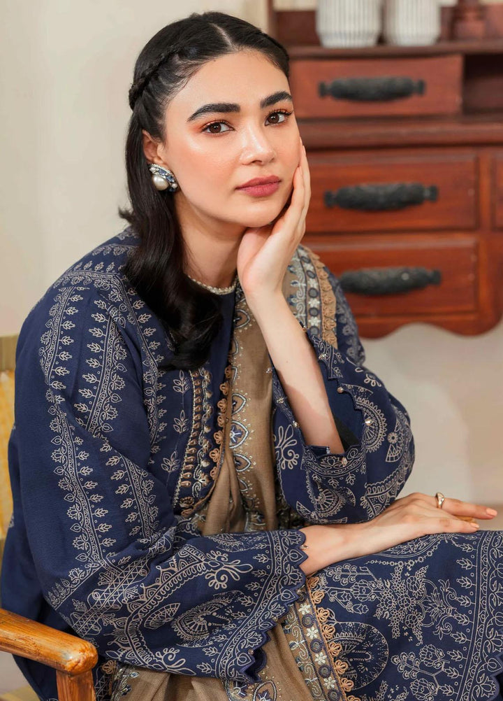 Taabeer By Seran Embroidered Khaddar Suits Unstitched 3 Piece SRN23T Riwayat - Luxury Collection