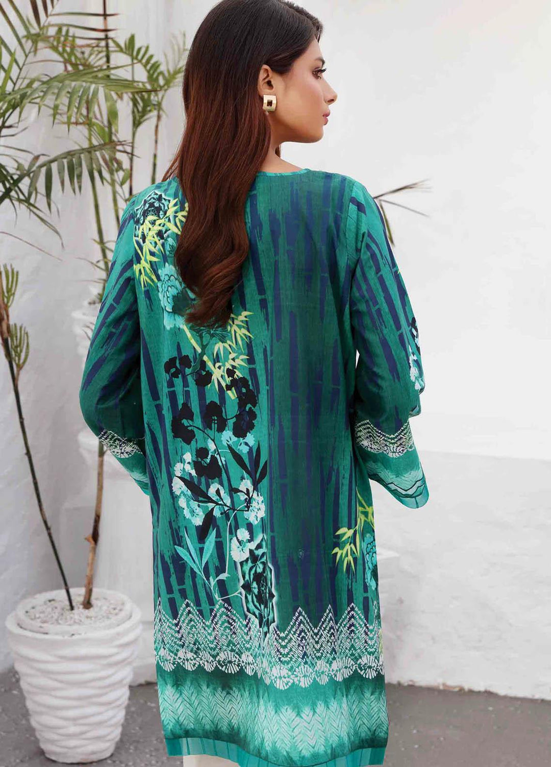 Taabir By Afsaneh Printed Lawn  Unstitched Kurties AFH21T Afra B - Summer Collection