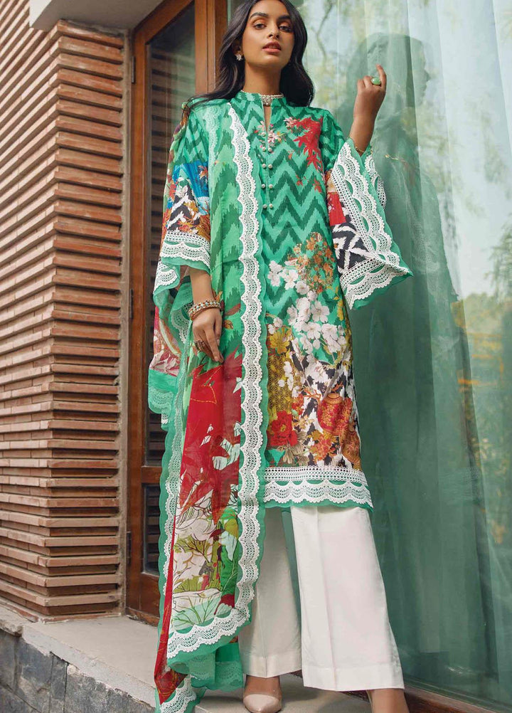 Taabir By Afsaneh Embroidered Lawn Suits Unstitched 3 Piece AFH21T Mavi A - Summer Collection