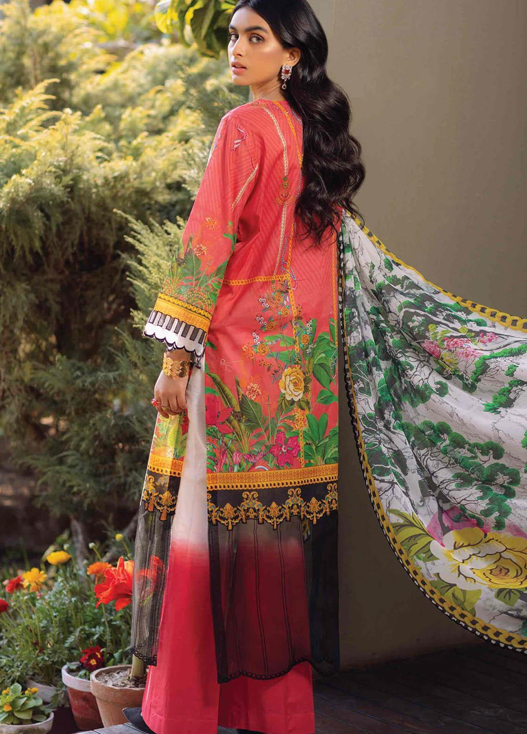 Taabir By Afsaneh Embroidered Lawn Suits Unstitched 3 Piece AFH21T Rosana - Summer Collection