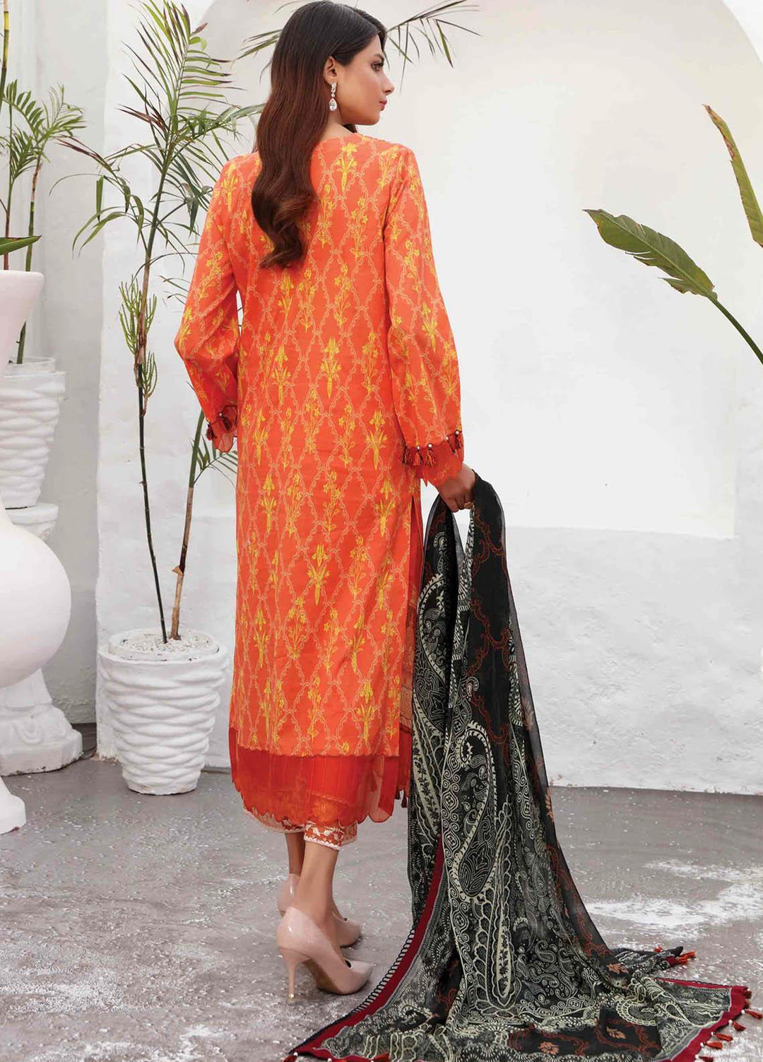 Taabir By Afsaneh Embroidered Lawn Suits Unstitched 2 Piece AFH21T Zernish B - Summer Collection
