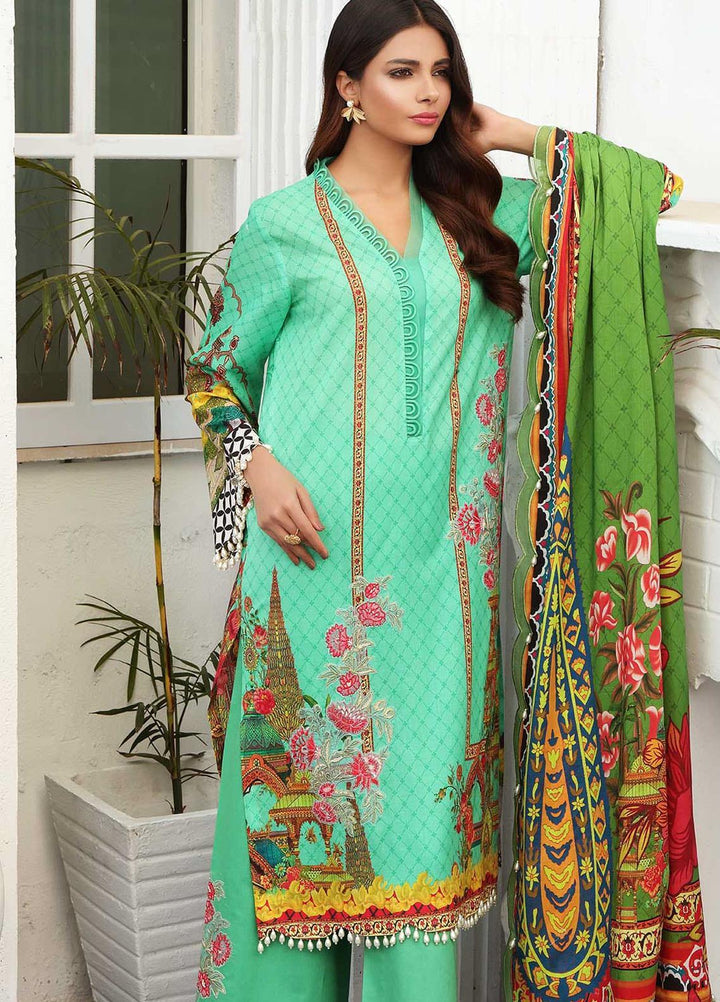 Taabir By Afsaneh Embroidered Lawn Suits Unstitched 2 Piece AFH21T-2 06 Kayan-B - Summer Collection
