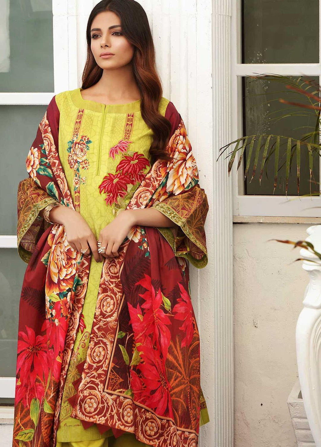 Taabir By Afsaneh Embroidered Lawn Suits Unstitched 2 Piece AFH21T-2 07 Effat-A - Summer Collection