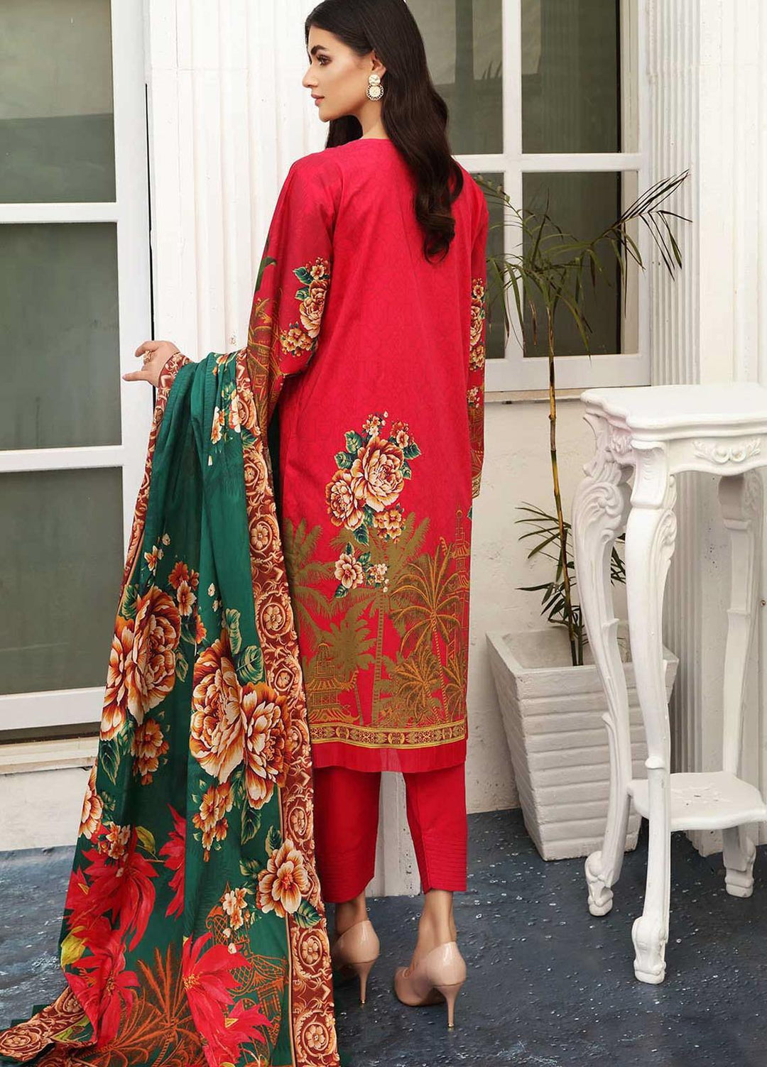 Taabir By Afsaneh Embroidered Lawn Suits Unstitched 2 Piece AFH21T-2 08 Effat-B - Summer Collection