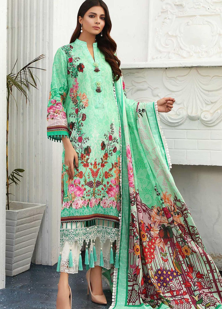 Taabir By Afsaneh Embroidered Lawn Suits Unstitched 3 Piece AFH21T-2 14 Mahroo - Summer Collection
