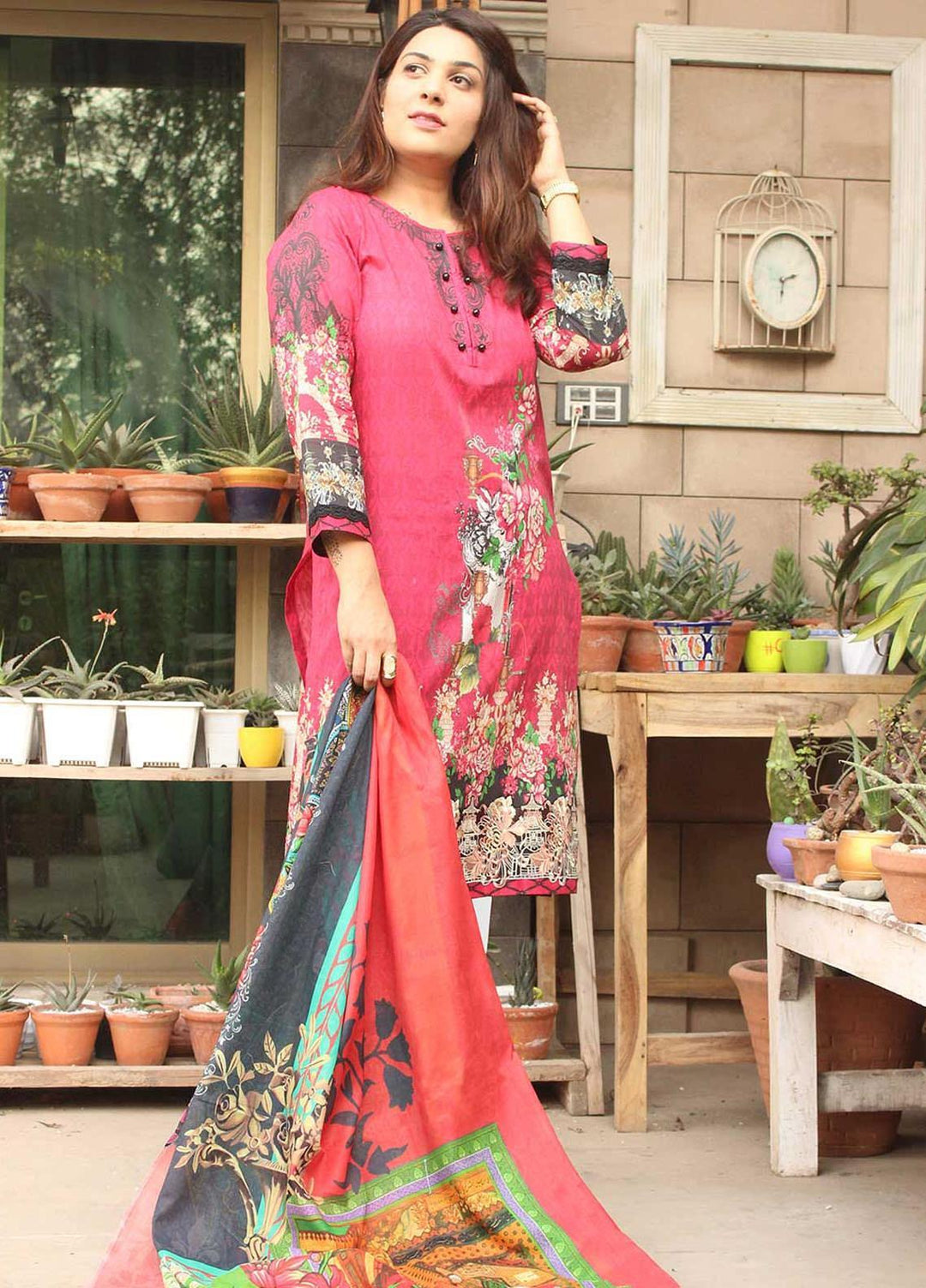 Taabir By Afsaneh Embroidered Lawn Suits Unstitched 3 Piece AFH21T-2 15 Negar - Summer Collection