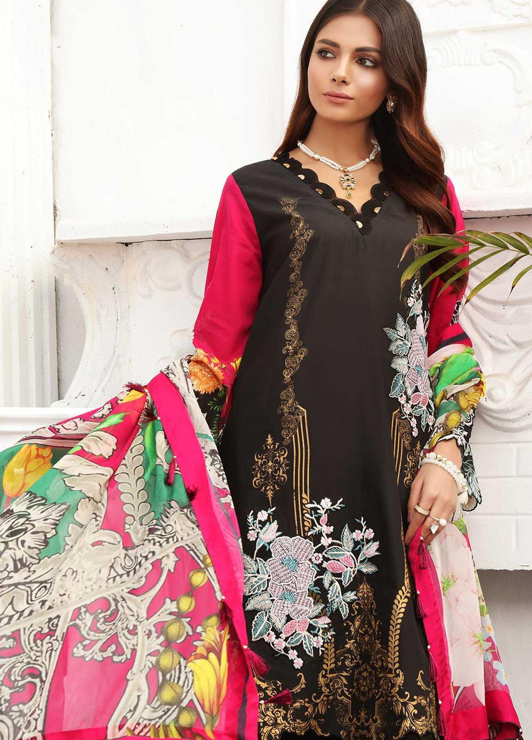Taabir By Afsaneh Embroidered Lawn Suits Unstitched 3 Piece AFH21T-2 17 Tara - Summer Collection