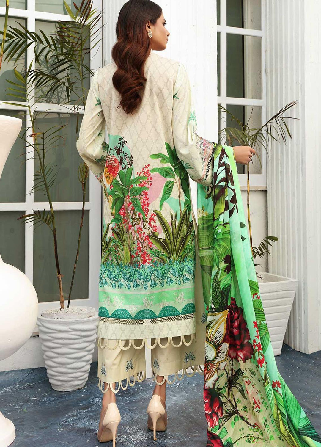 Taabir By Afsaneh Embroidered Lawn Suits Unstitched 3 Piece AFH21T-2 20 Zarrin - Summer Collection
