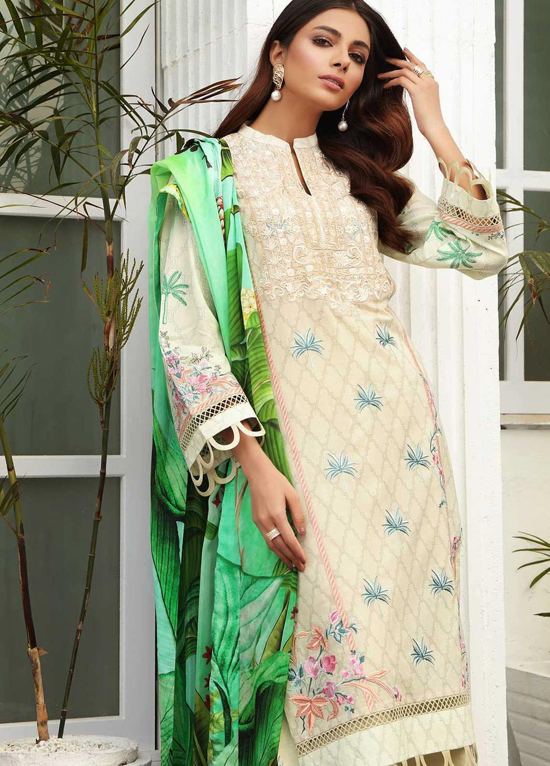 Taabir By Afsaneh Embroidered Lawn Suits Unstitched 3 Piece AFH21T-2 20 Zarrin - Summer Collection