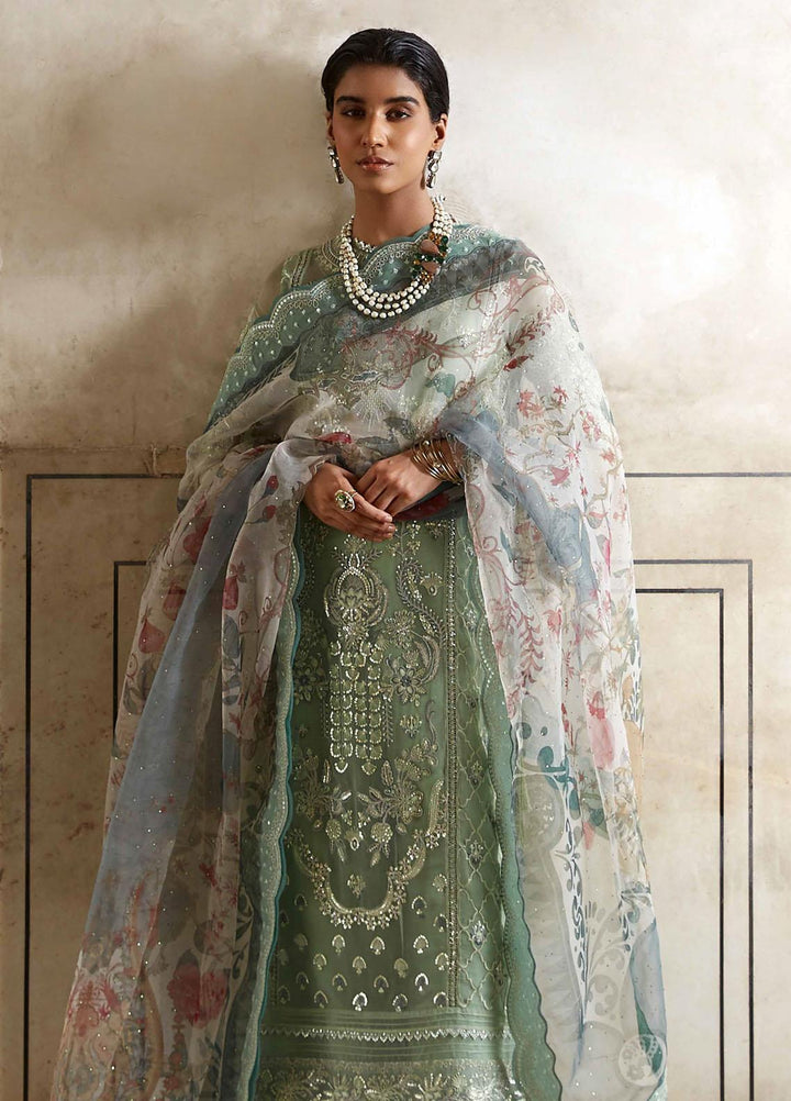 Taaruf By Seran Embroidered Chiffon Suits Unstitched 4 Piece SRN23TF D-01 Gulbano - Luxury Formal Collection