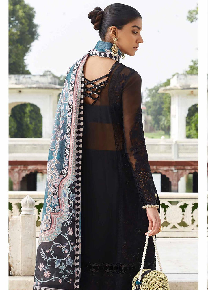 Taaruf By Seran Embroidered Chiffon Suits Unstitched 4 Piece SRN23TF D-06 Farah - Luxury Formal Collection